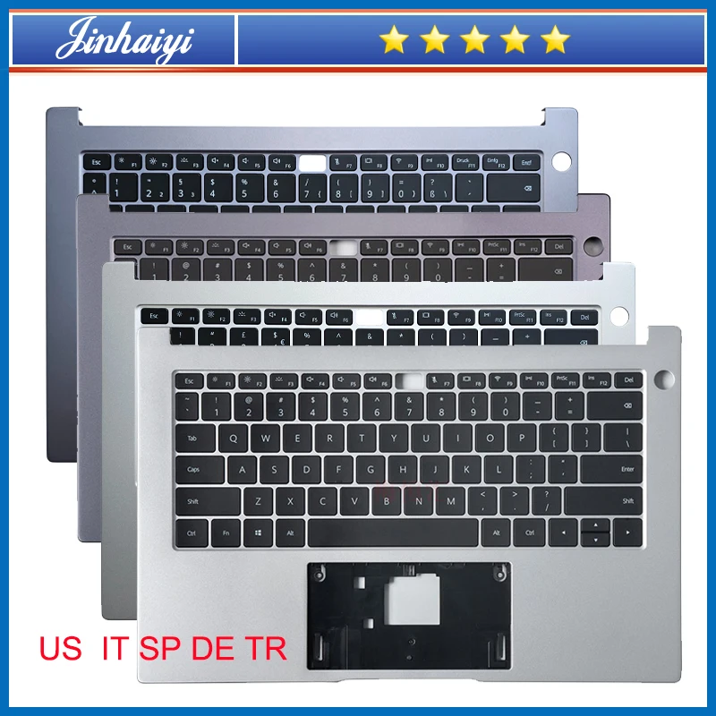 

For Huawei MateBook D14 Nbl-WAE9 NbB NBIL NBM NbB-WAH9P Backlit Keyboard Palm Rest case upper Cover shell