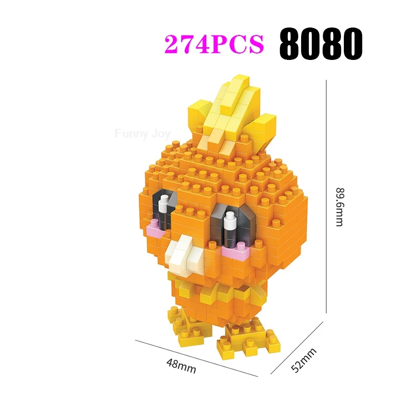 Lustige Pokemon-Bausteine Anime Picachu Charizard Puppe Blastoise Bulbasaur Gengar Pokémon-Bausteine Spielzeug als Geschenk für Kinder