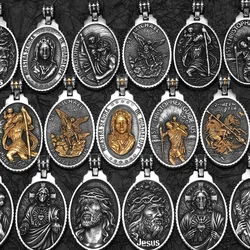 Jesus Angel Virgin Mary Cross Stainless Steel Men Necklaces Pendant Chain Amulet New In For Women Fashion Jewelry Gift Wholesale