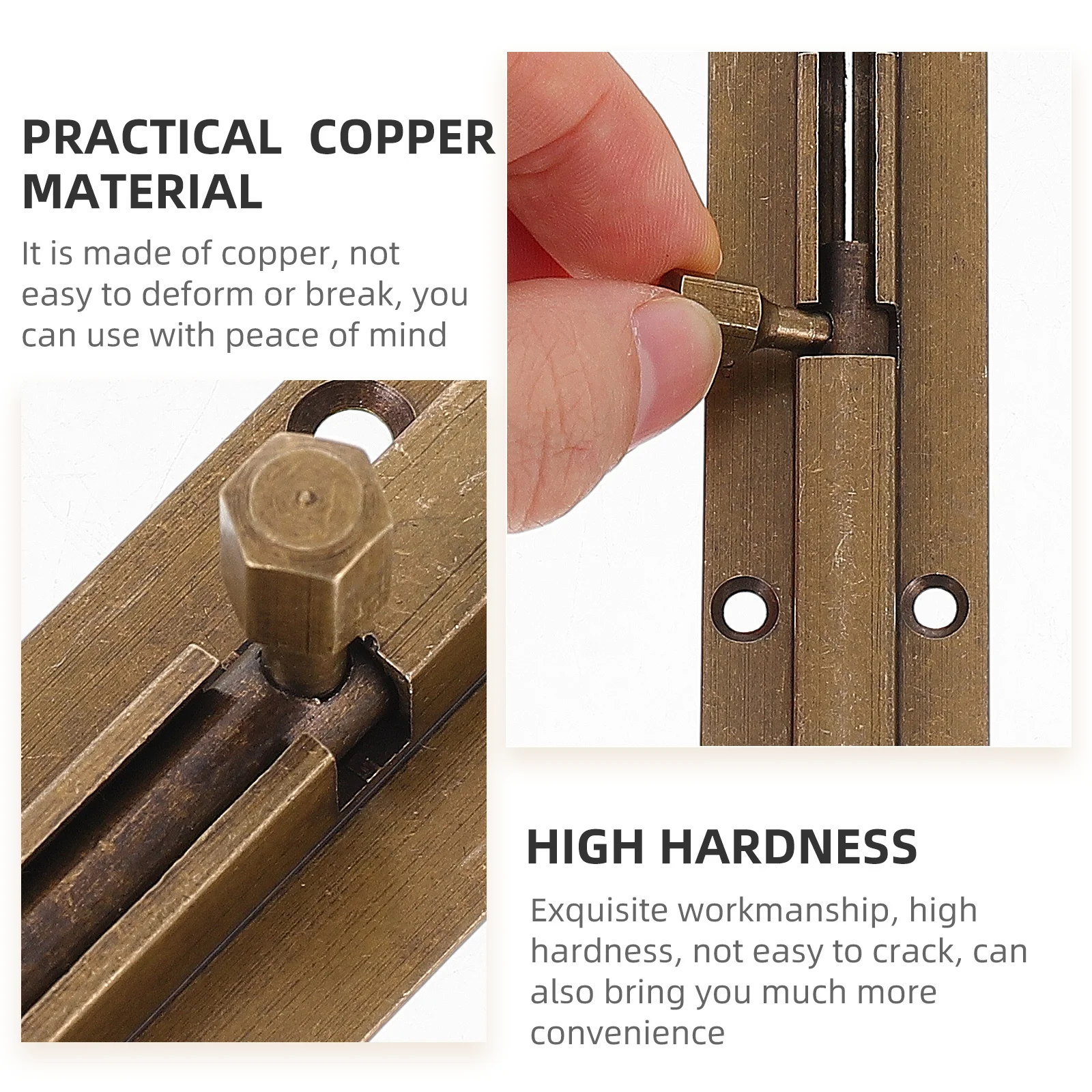 

Bronze Sliding Door Heavy Duty Copper Security Latch For Wooden Door Gate Barrel Bolt Lock Slide Latch