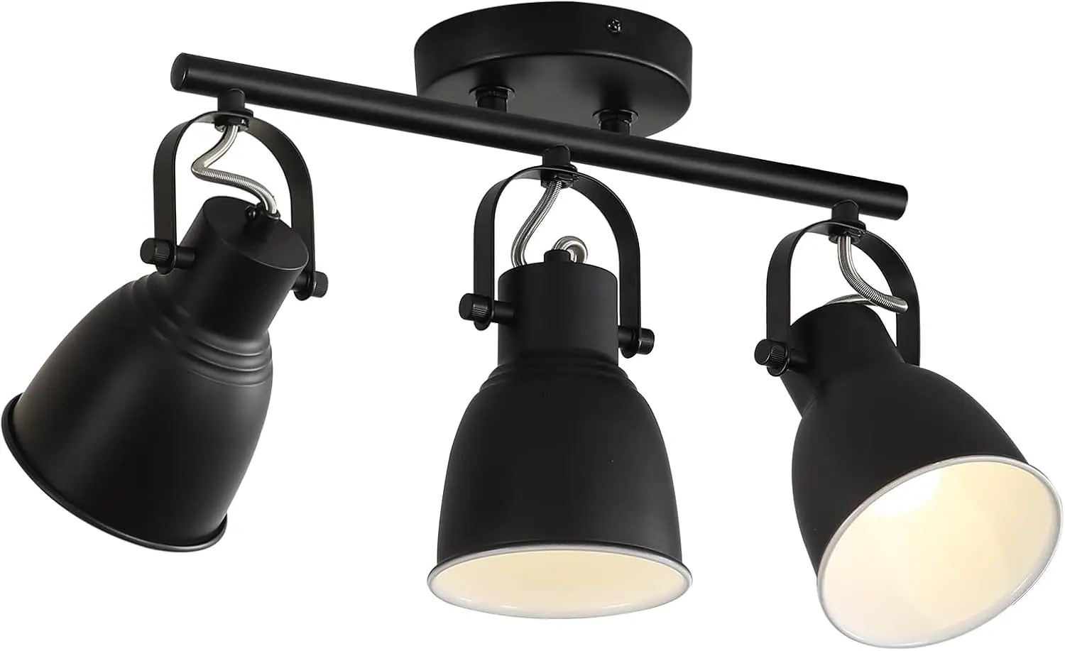 

Black 3-Light Contemporary Track Lighting - Ceiling Spotlight Fixture for Kitchen and Dining Room