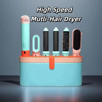 Professional 5 in 1 Hair Styler With Electric Curling Iron Hair Curler Dryers Curling Rollers Hair Curler Straightening Brush