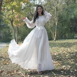 Chiffon Travel Dress Beach Dress Women's New Summer Long Dress Fashion Slim Elegant Plus Size 4XL Seaside Vacation Dresses