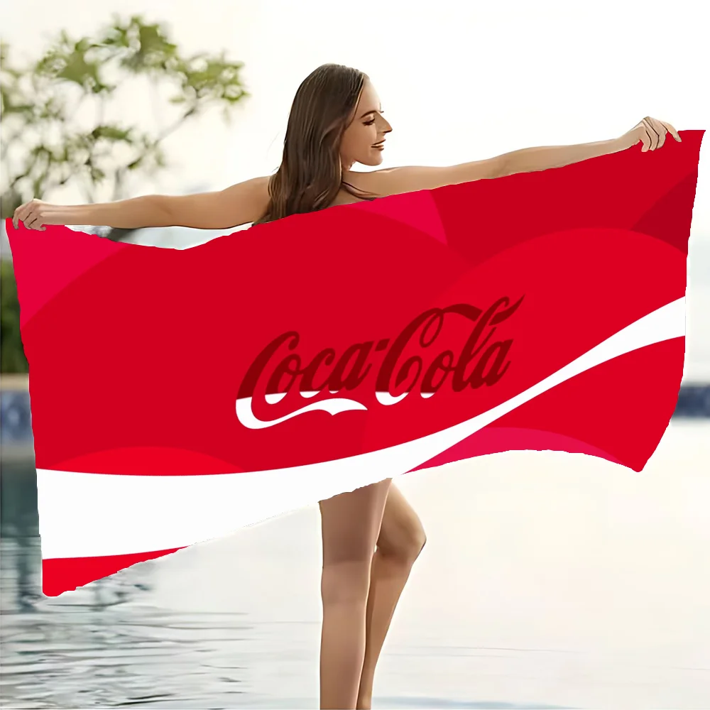 Coca-Cola Beach Towel Sauna Personal Care Towels Bathroom Accessories Spa Quick Drying Towels For Home Large Bath Gym Set Garden