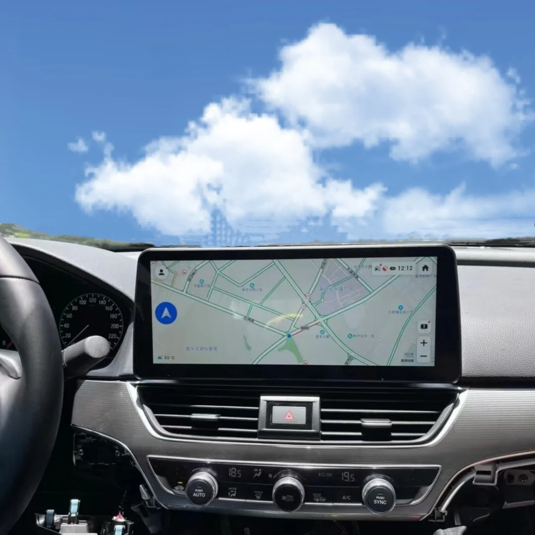 شاشة 12.3 بوصة تعمل باللمس لهوندا أكورد 10 2018 2019 2020 2021 + راديو ستيريو أندرويد 12 وحدة رأس Apple CarPlay اللاسلكية التلقائية