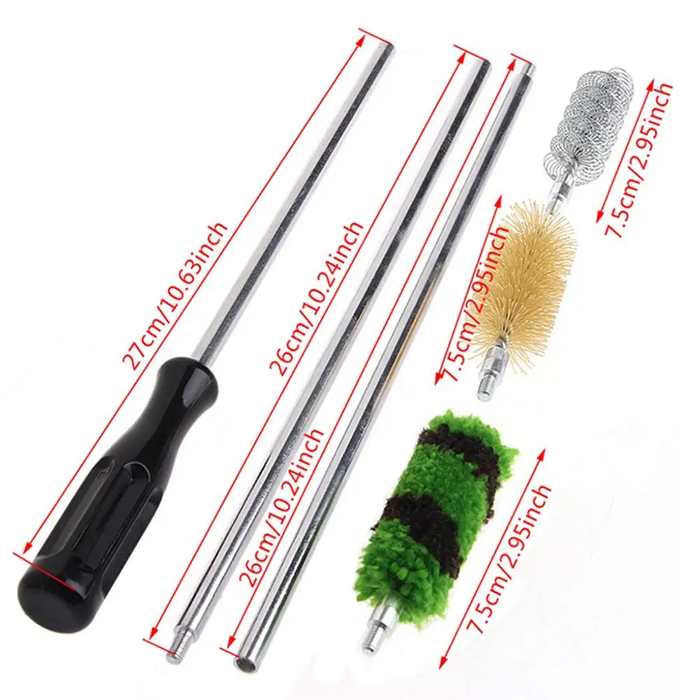 6pcs Professional Cleaning Brush Kit Gun Tube Cleaner Brushes Large Diameter Cleaning Rods Tools Supplies for 16 Gauge Rifle