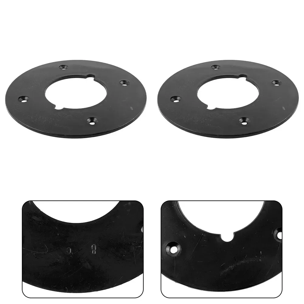 2pcs Black Circle Shape Electric Router Plastic Base Baseplate Base Plate For 3612 Electric Router Power Tool Accessories