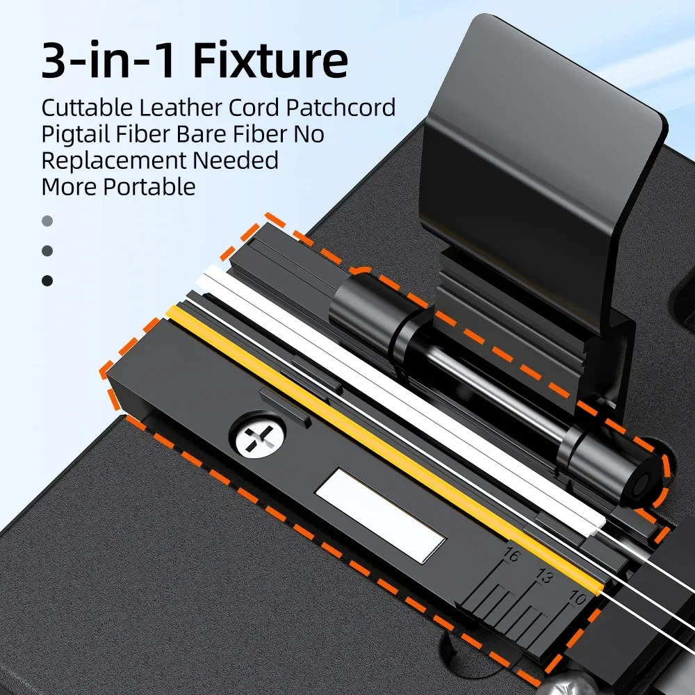 Natalink Optical Fiber Cleaver High Precision Fiber Cutting Knife with Fully Automatic Machine Tool Set Hot Melt Cold Splicing