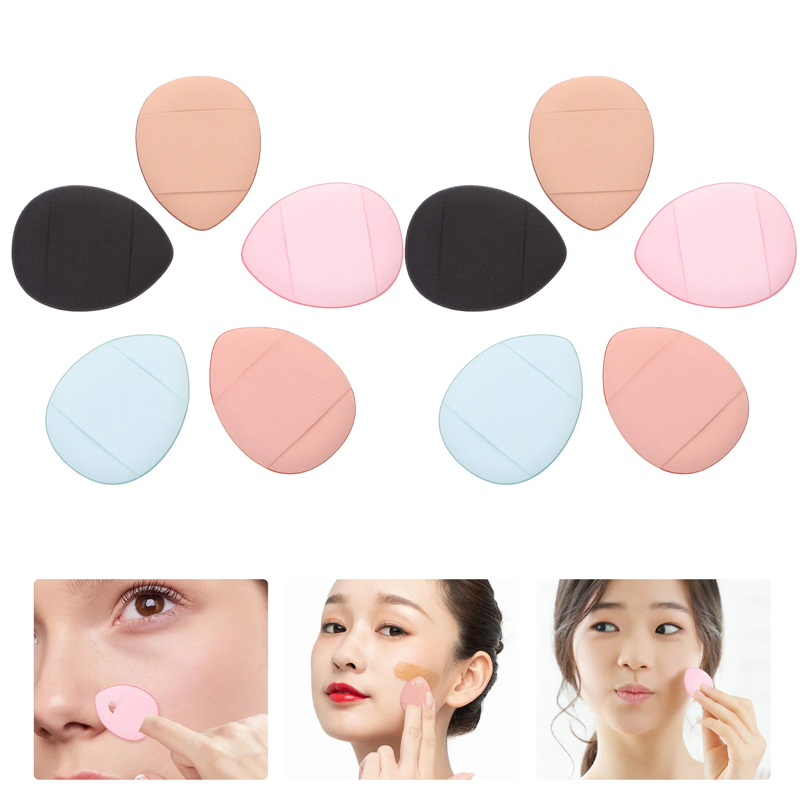 

25 Pcs Makeup Sponge Fingertip Powder Puff Cushion for Women Foundation Cream Puffs Supplies Girl