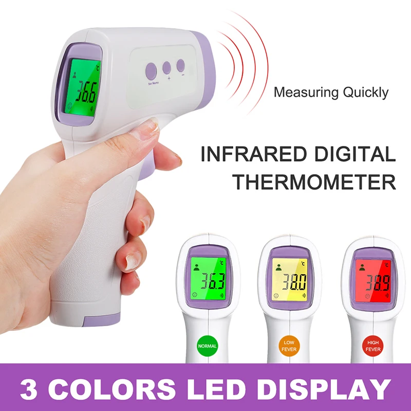Infrared Forehead Thermometer ℃/℉ Switchable Digital Thermometer Dual Mode Body Object Temperature for Baby Adult