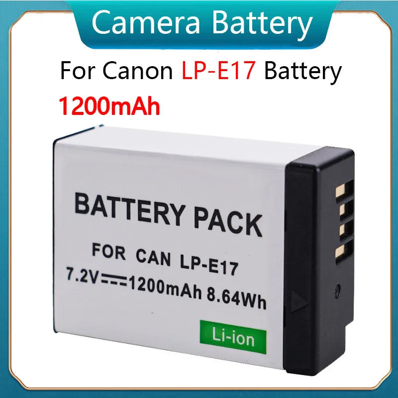 1200mAh LPE17 LP E17 LP-E17 Battery for Canon EOS RP 200D 250D M3 M5 M6 750D 760D T6i T6s 800D 8000D Kiss X8i Camera Battery