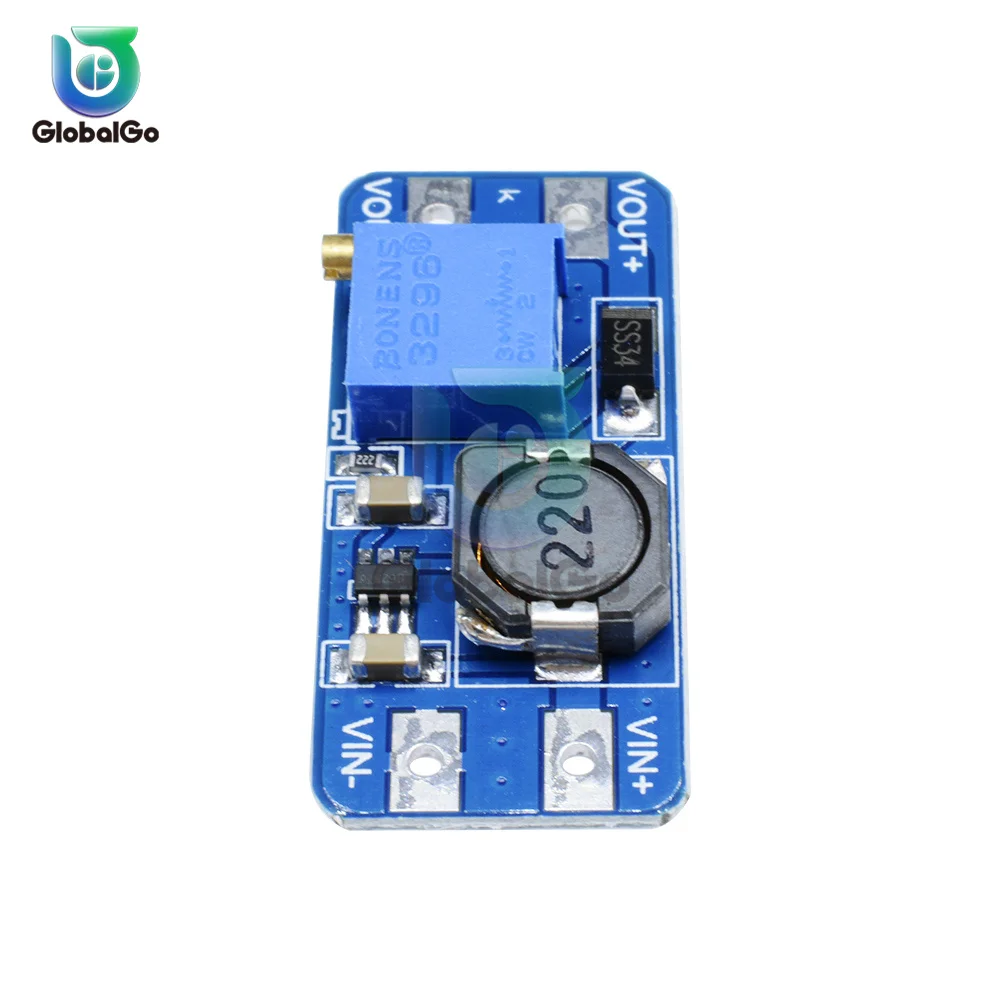 MT3608 DC-DC Step Up Converter Booster Power Supply Module Boost Step-up Board MAX output 28V 2A for Arduino Diy Kit