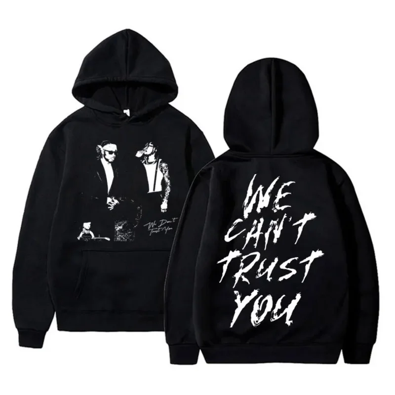 

2024 New Future and Metro Boomin We Don't Trust You Graphic Hoodie Male Fashion Rap Streetwear Men's Casual Oversized Sweatshirt