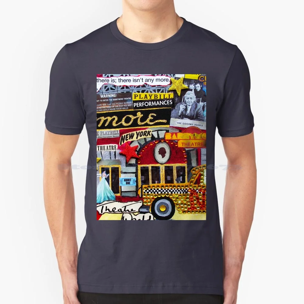 Playbill Broadway'S Performance T Shirt 100% Cotton Tee Playbill Broadway Collage Musicals Rnf Xmas New Year Thanksgiving Shows