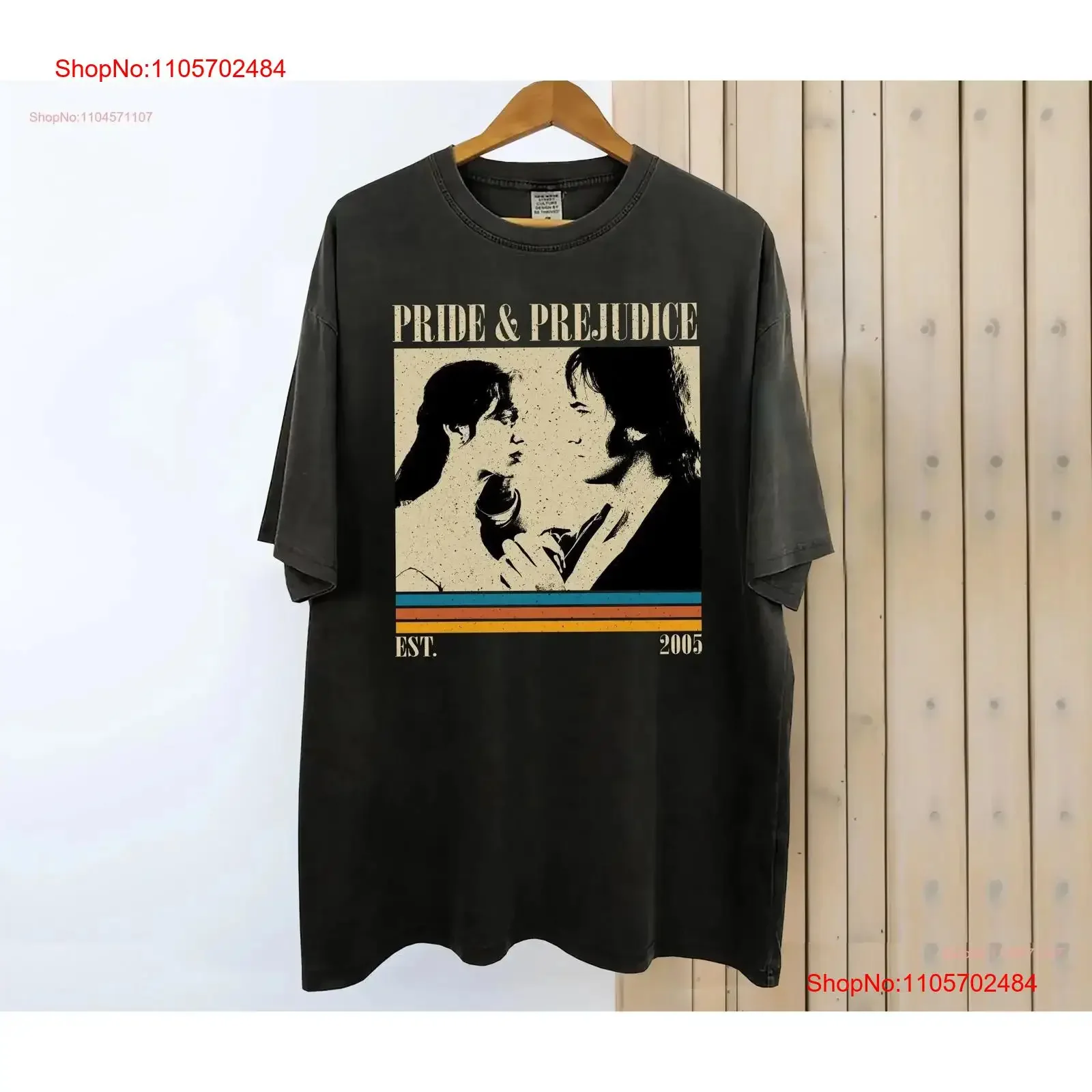Pride and Prejudice T Shirt Romance Movie Vintage Retro Classic s for him vintage Washed Top For Everyday Wear Breathable