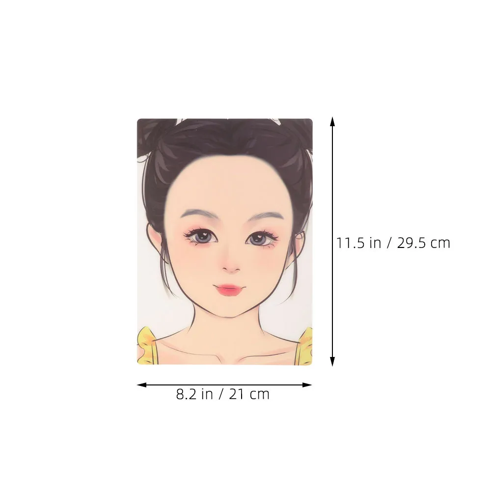 2Pcs Face Painting Practice Board Reusable Silicone Mannequin Head Makeup Practice Tool Beginners Makeup Artist Must Haves
