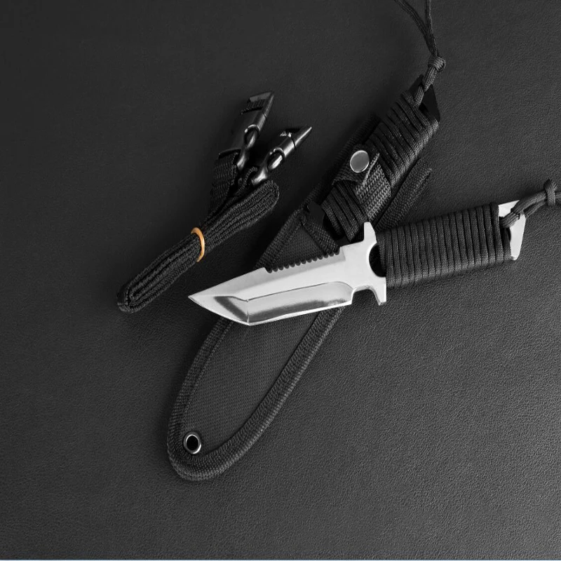 سكين الجيش الغواصة ، طماق مريحة ومتعددة الوظائف ، سكين مستقيم في الهواء الطلق ، سكين البقاء على قيد الحياة الصغيرة ، سكين الطيران #3