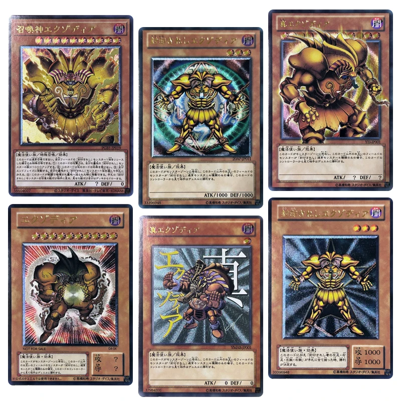 

DIY Yu-Gi-Oh! UTR series 6pcs/set Collection card Dark Magician Anime characters Bronzing flash card Cartoon toys Christmas gift