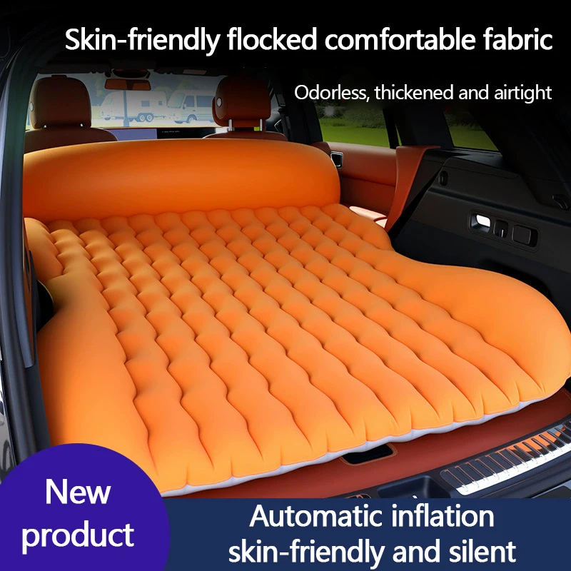 

The car travel inflatable bed is suitable for SUV trunk inflatable beds, outdoor camping mattresses and automatic inflation