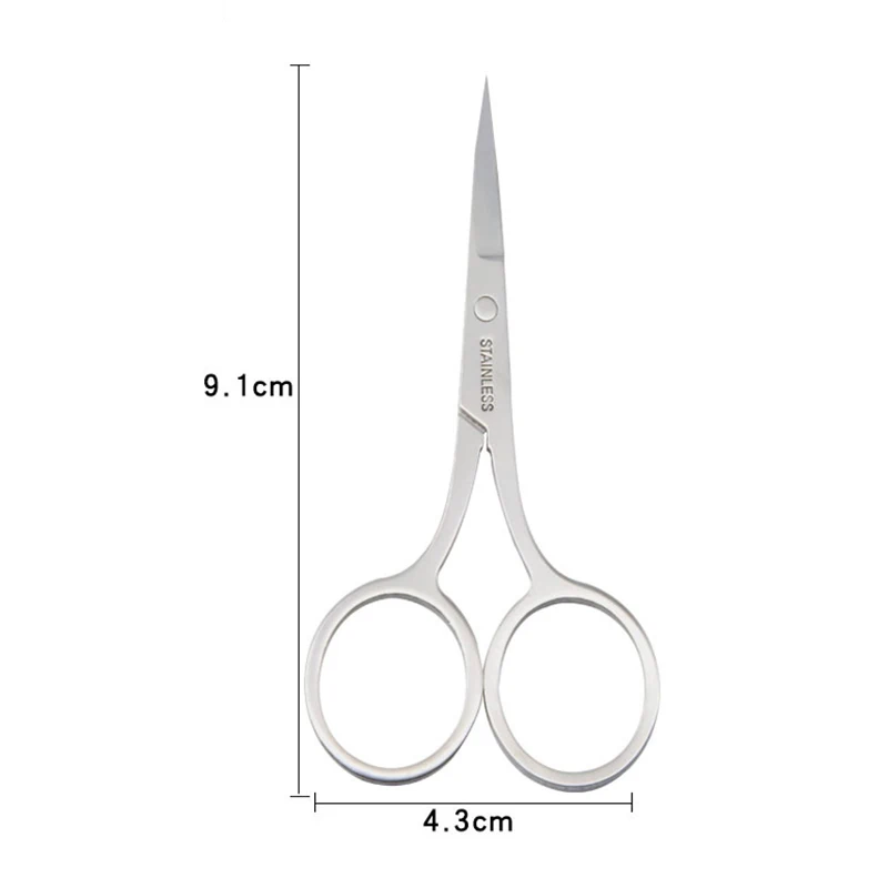 Stainless Steel Eyebrow Scissor Makeup Eyelash Trimmer Facial Hair Remover Manicure Scissor Nose Hair Tool Beauty Mini Scissors