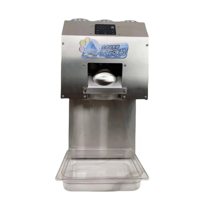 

【2026】220V Electric Snow Ice Making Machine Spherical Design Snowflake Making Shaving Machine with Touchscreen