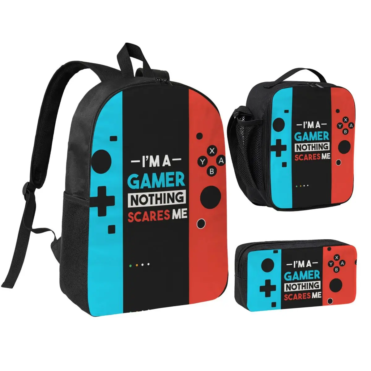 

3pecs/set рюкзак для игровой консоли для мальчиков и девочек 90-х годов игровая сумка через плечо сумка для обеда пенал