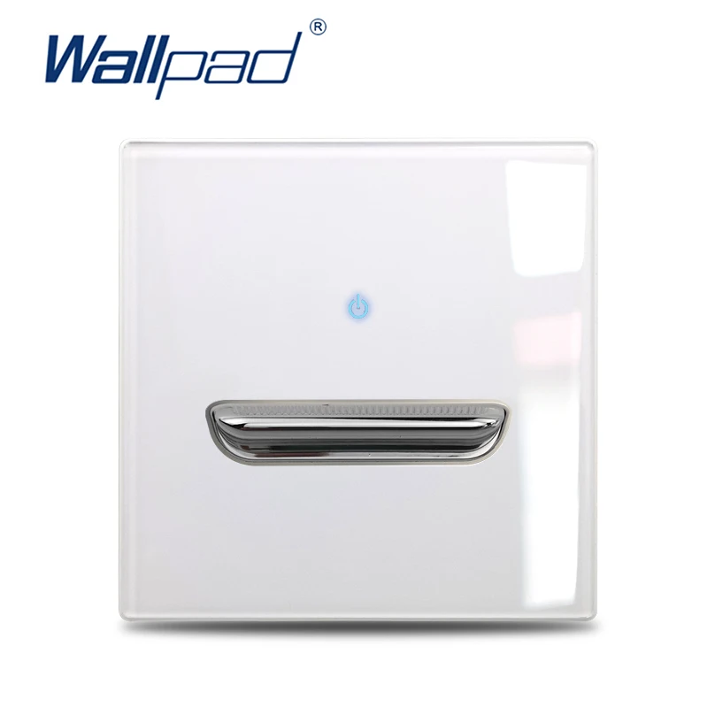 Wall Light Switch 1 2 3 4 Gang Tempered Glass Panel Blue LED Night Light White Black Gray Gold Pass Through Low Price image 3