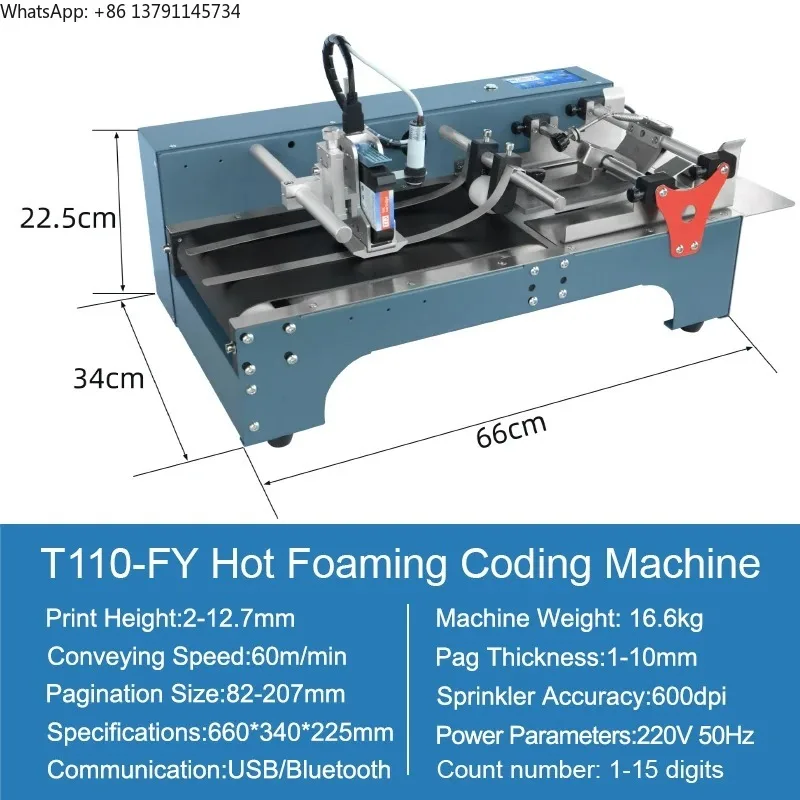 

Automatic Online Pagination Printer Thermal Inkjet Printer Coding Printer Machine Plastic Bag Carton Box Label Paging Machine