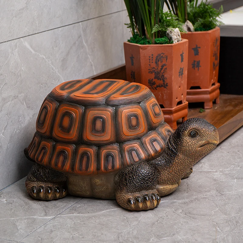 

Simulated Animal Stools Tortoise Shoe Changing Stool Creative Elephant Dog Mobile Seat Furniture Chair Home Decoration Statue