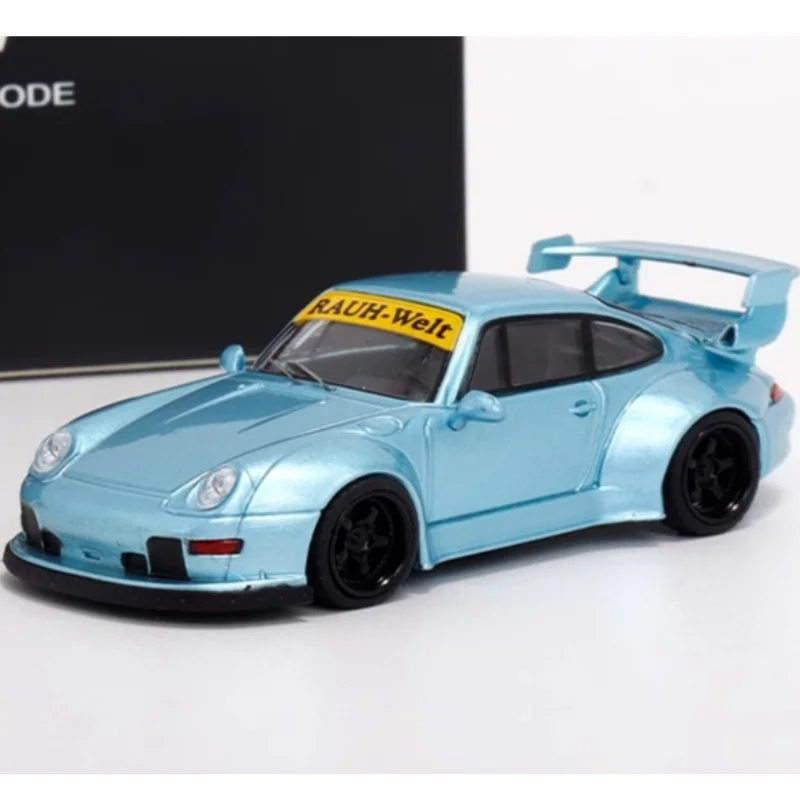 รถโมเดลโลหะผสม TPC 1:64 RWB964 993 สีฟ้าไอซ์บลู ของเล่นรถมอเตอร์ไซค์ ของขวัญสำหรับเด็กผู้ชาย