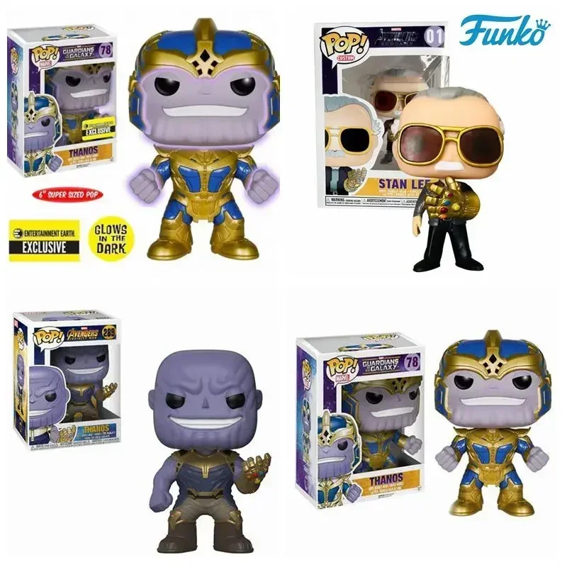 FUNKO POP THANOS сияет 78р. #   289 #   453 #   stan leee 01 #   Коллекция фигурок из ПВХ, модель игрушки для детей, подарок на Рождество и день рождения