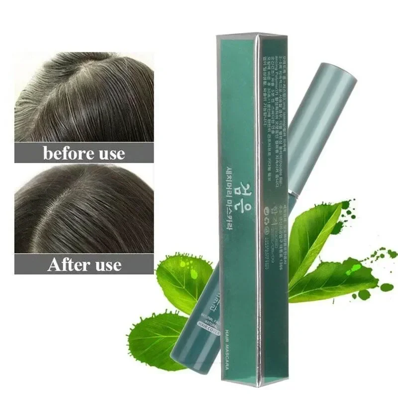 One-time White Grey Hair Cover Up DIY Hair Color Wax Mascaras Natural Plant Hair Color Brushes Dye Cream Hair Coloring Temporary