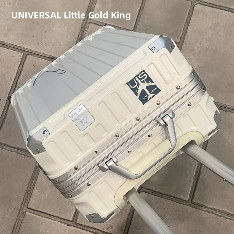 

Magnum Aluminum Alloy Carry-On Suitcase with Pull Rod 26 Travel 28 Boarding 20 Inch 24 Men's Students Strong Can Sit People