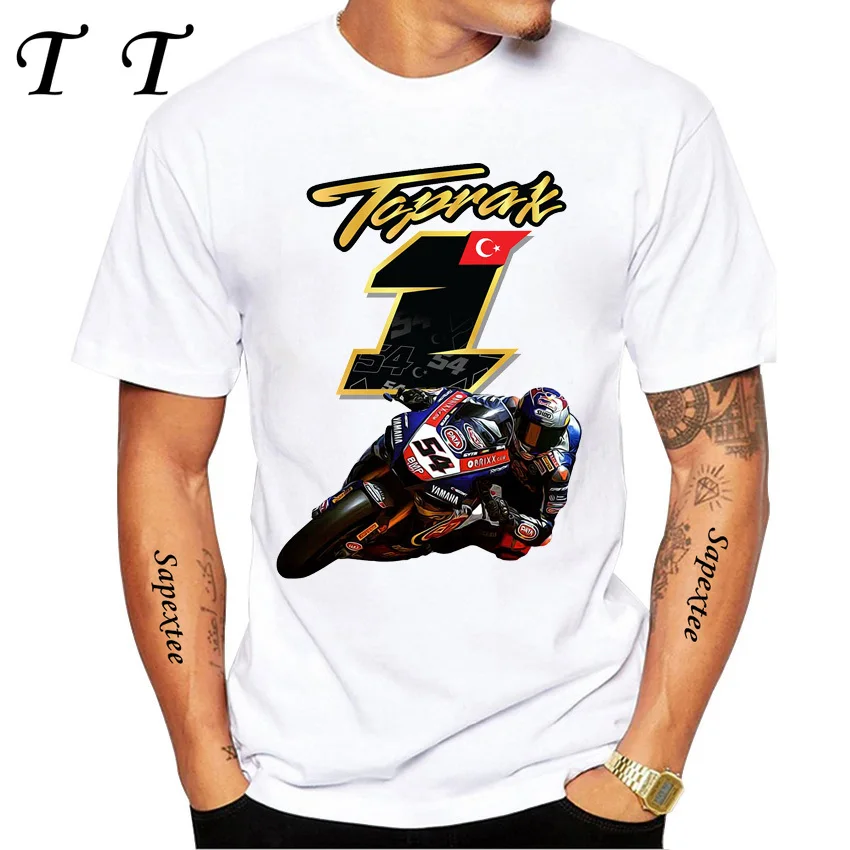 

Toprak Razgatlioglu Number 54 Legend T-Shirt Summer Men Short Sleeve Hip Hop Casual Shirt Harajuku Motorcycle Sport White Tees