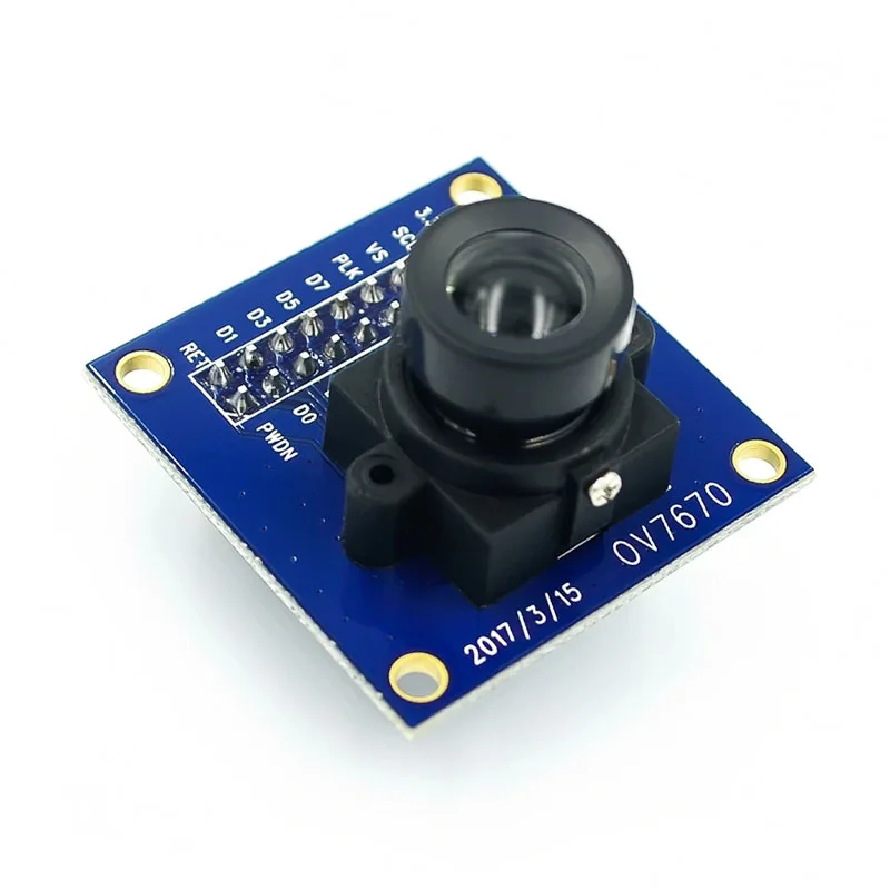 OV7670 300KP Camera Module Supports VGA CIF 640X480 Auto Exposure Control Display Compatible I2C Interface for Arduino DIY KIT