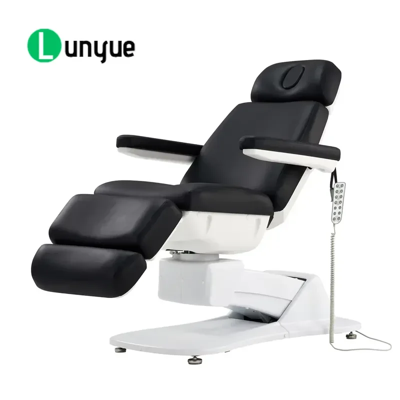 Electric Beauty Massage Bed 4 Motor Medical Examination Facial Chair PU Leather Comfortable Adjustable For Spa Clinic