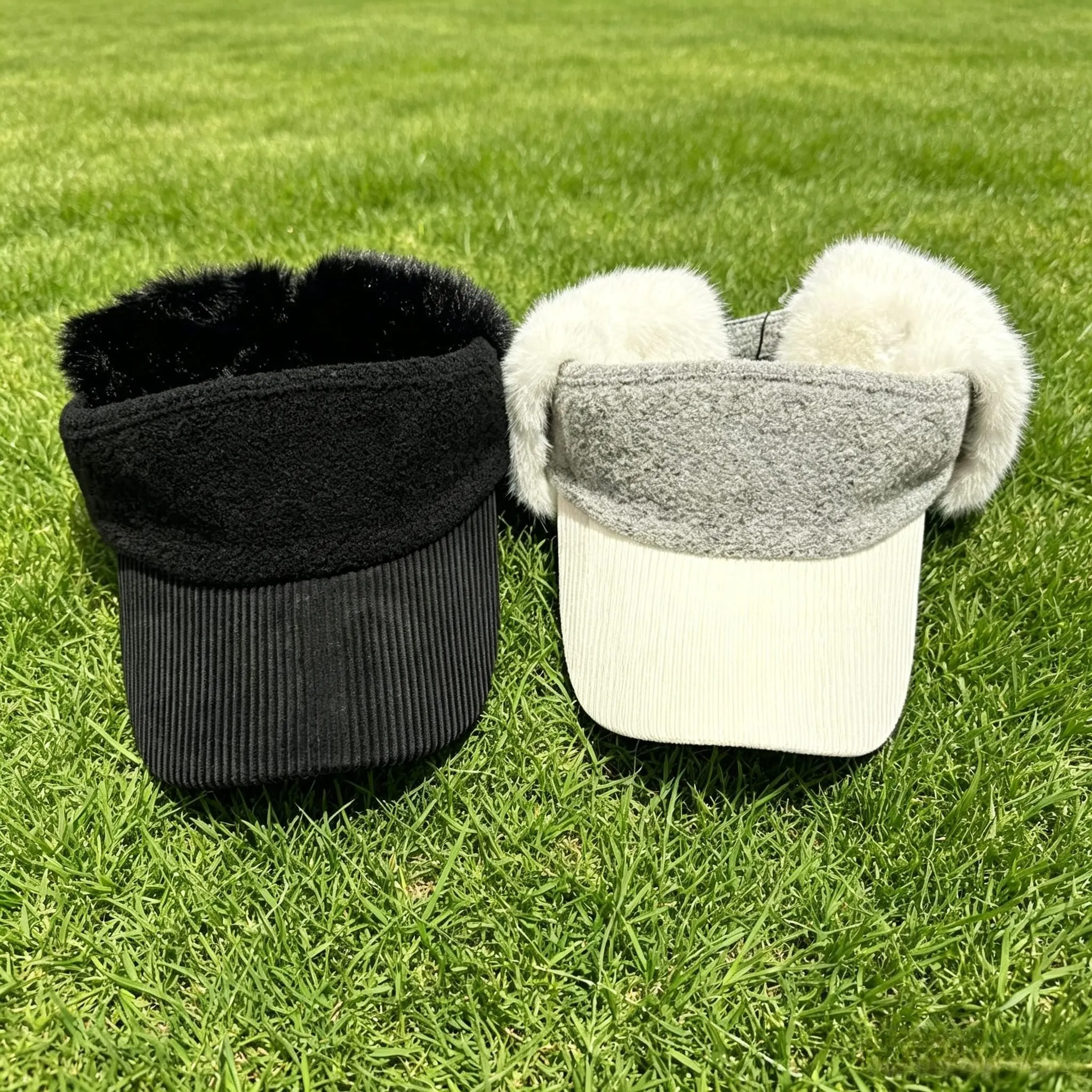 Embroidered Golf Visor Hat, Adjustable Back Strap Sun Visor, Breathable Empty Top Sports Cap for Outdoor Golf