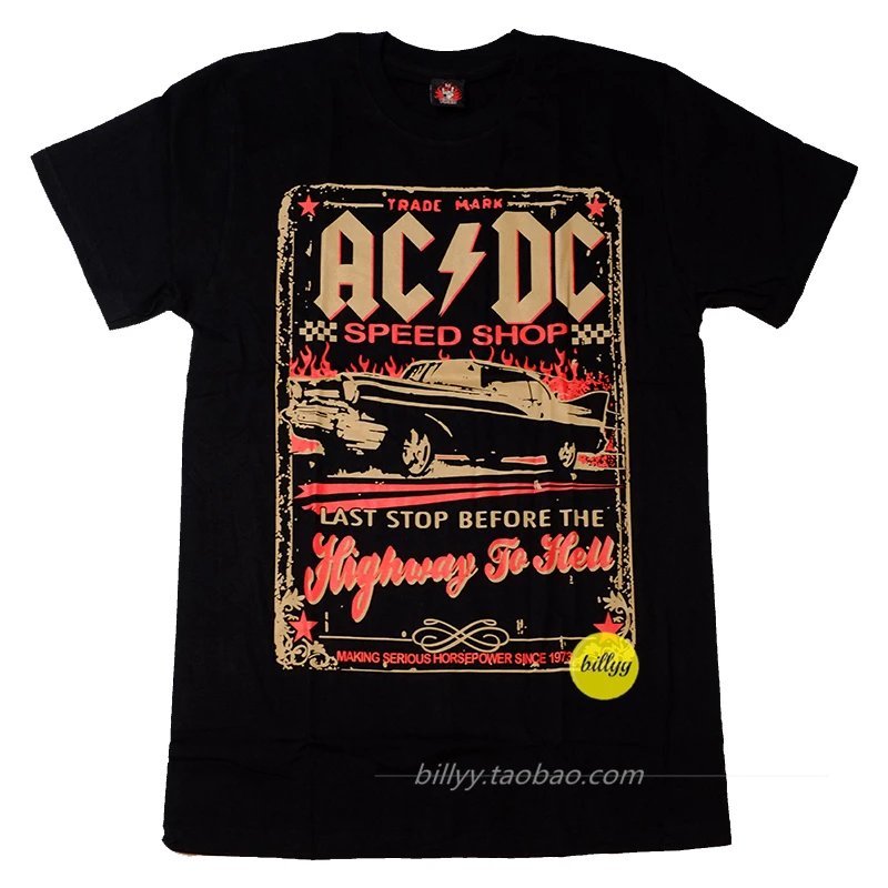 ACDC Band jalan raya Rock Band Punk untuk pria wanita Band grafis katun kaus musim panas lengan pendek mode Top kasual Vintage