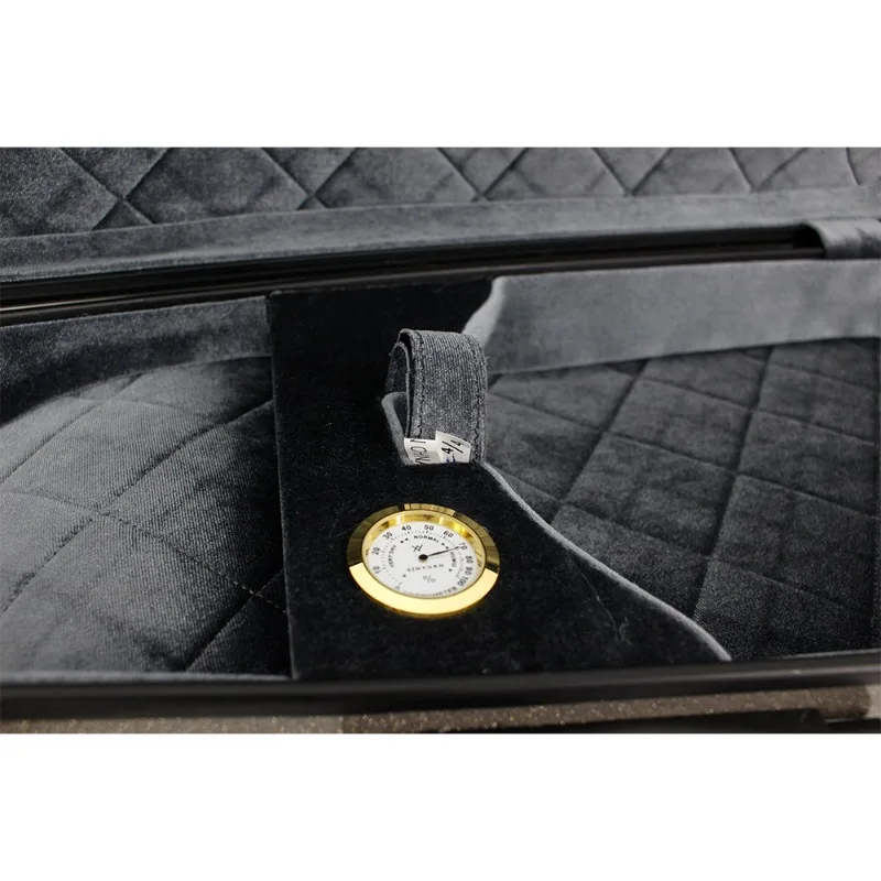 Estojo rígido para violino PC compressão e resistente a arranhões, branco e preto