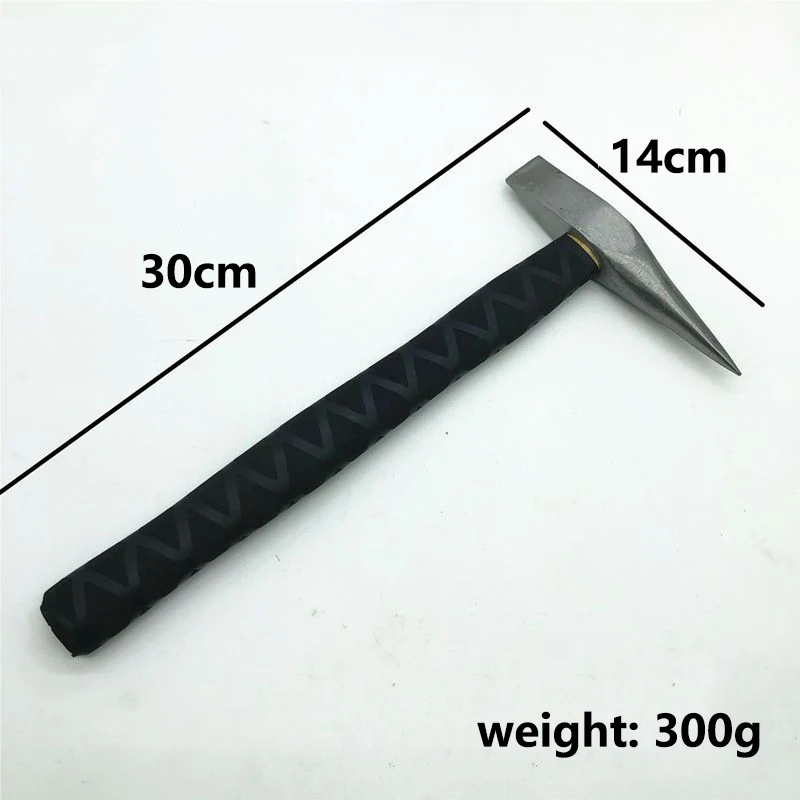 Outdoor Portable EDC Multifunctional Anti Slip Welding Safety Hammer, Short Pickaxe, Car Mounted Emergency Window Breaking Tool