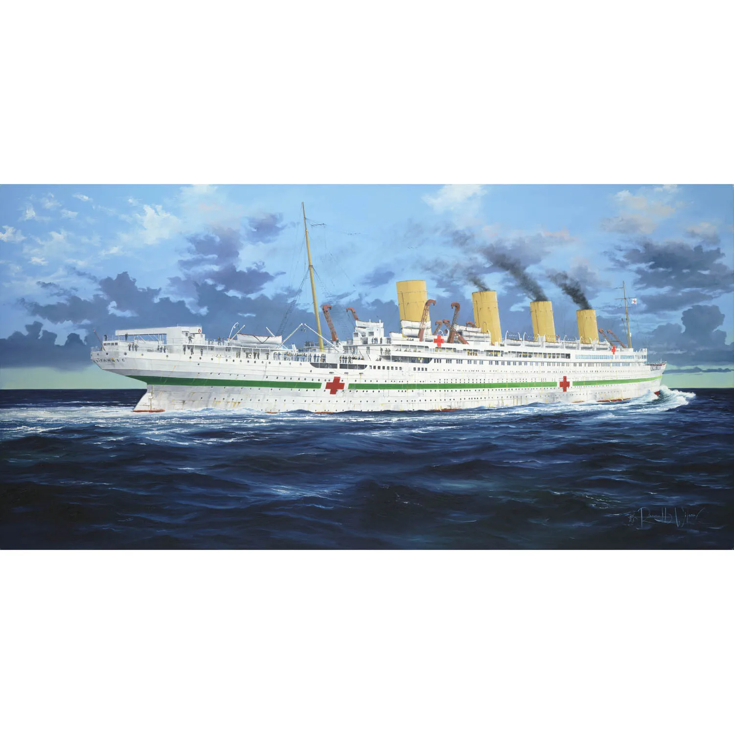 

Trumpeter 1/200 HMHS Britannic 03721 Hospital Ship Model Over 2170 Parts Metal Anchor Chain DIY Gift for Advanced Player