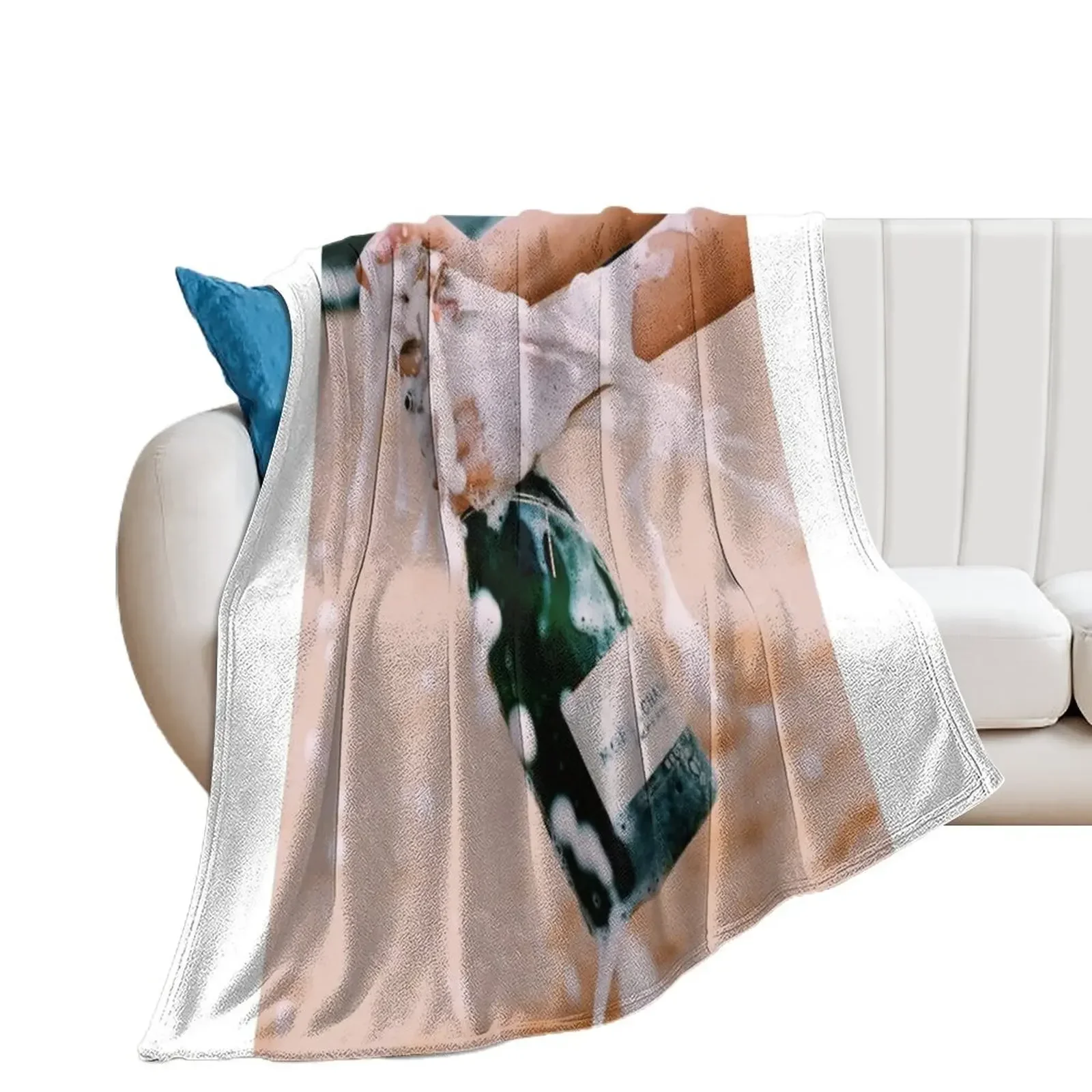 POPPIN BOTTLES Throw Blanket Thermal Plaid on the sofa Blankets