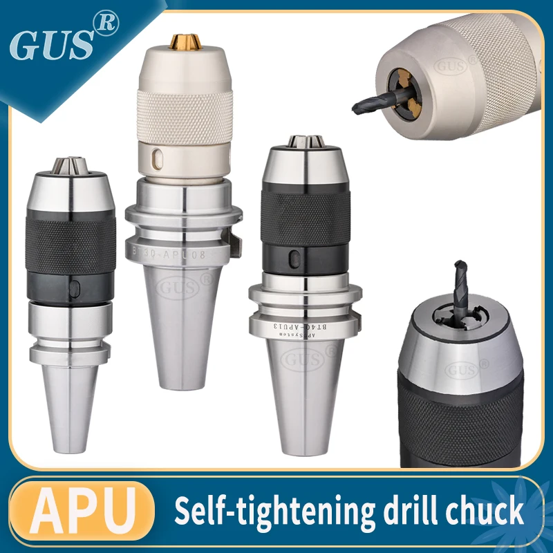 BT30 BT40 APU08 APU13 APU16 Drill Chuck Tool Holder BT APU Integrated Self-locking Drill Chuck Collet CNC Lathe Bracket Tools