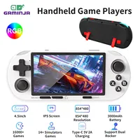 GAMINJA SF3000 ANS16 4.5 Inch IPS Screen RGB Lighting Portable Handheld Game Player Retro Video Game Console 64GB For PS1/GBA