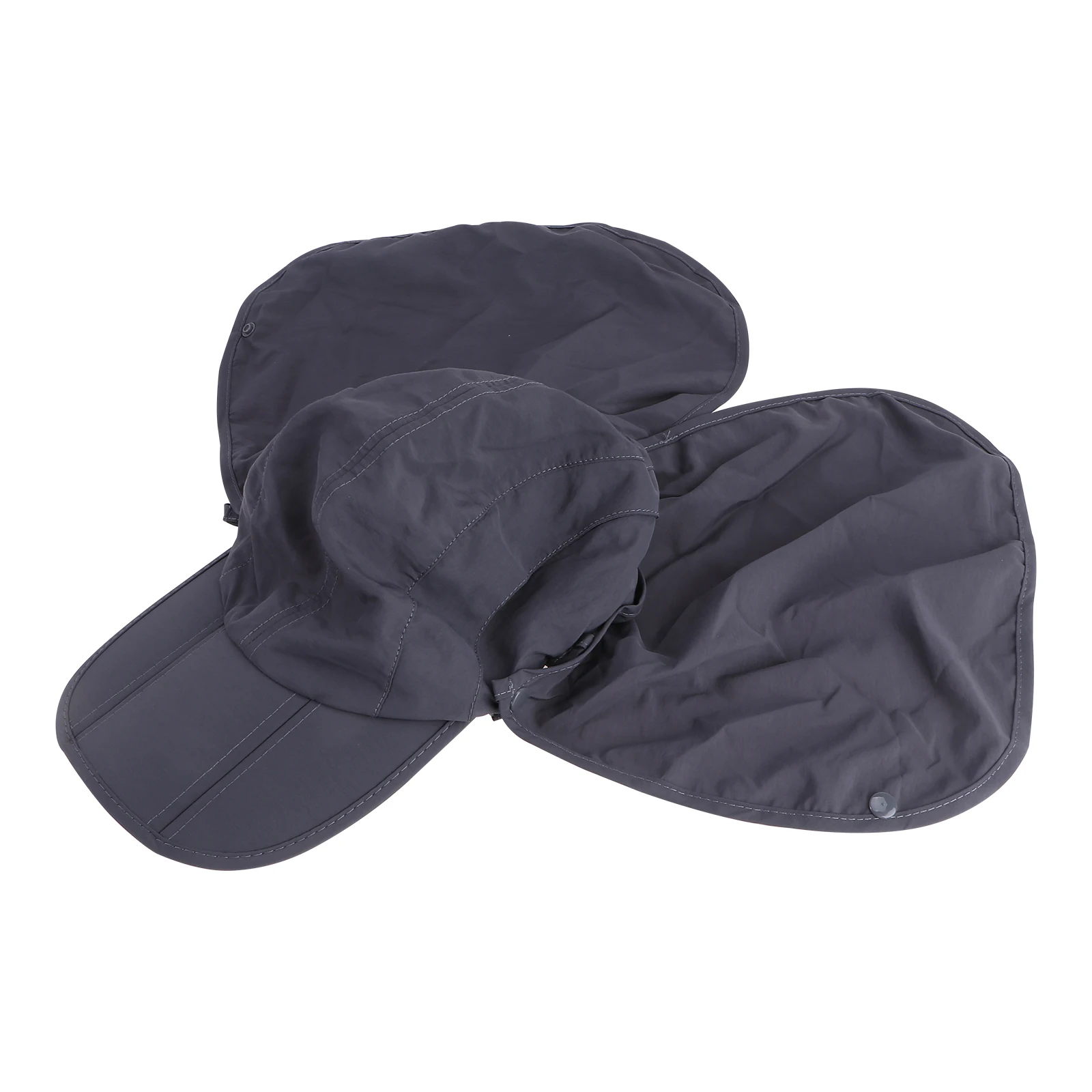 

Summer Sunscreen Face Mask Hat Quick-Dry Uv Protection Breathable Neck Cover For Hiking Fishing Camping Outdoor Dark Grey
