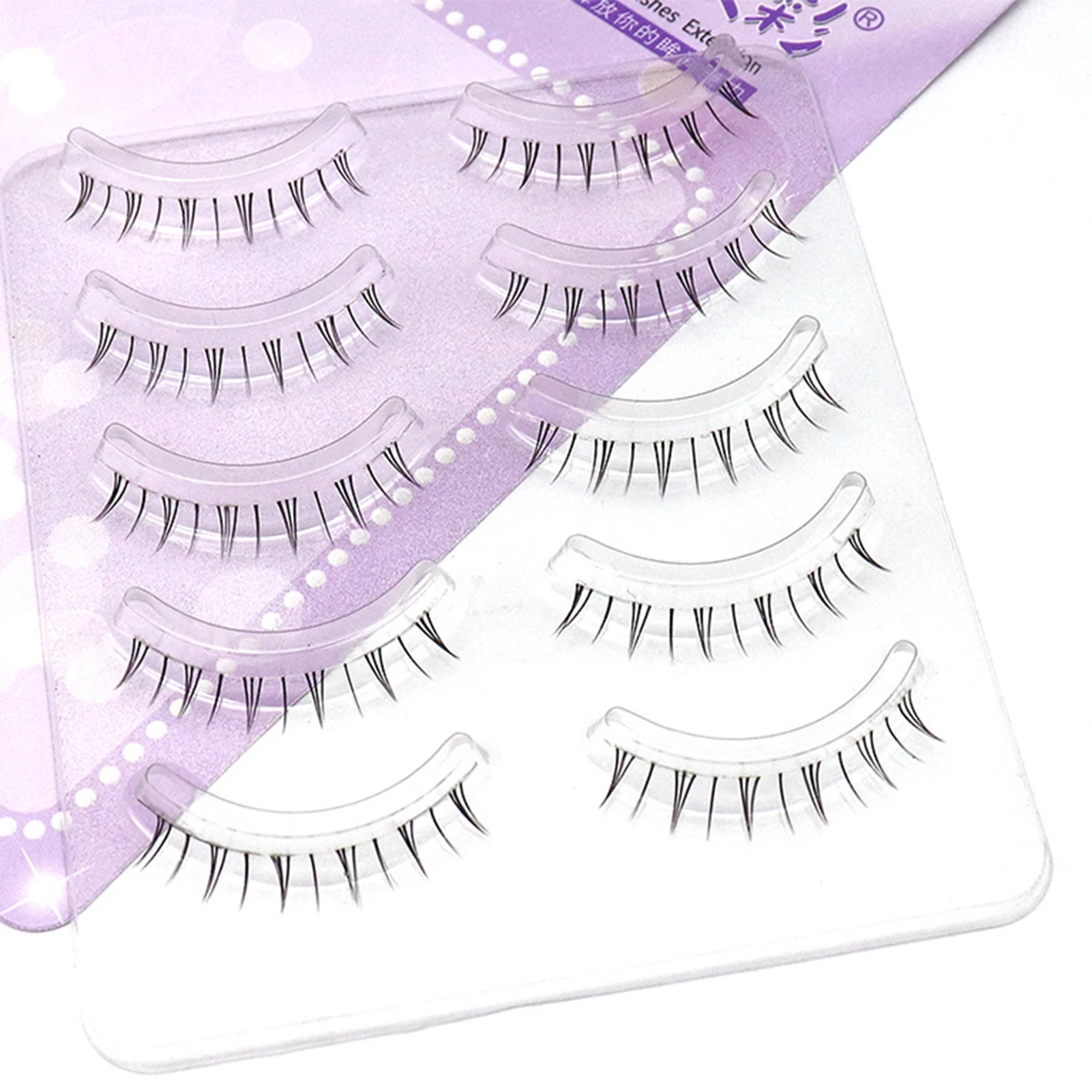 رموش صناعية سفلية كاملة الشريط رفيعة رموش سفلية واقعية للعمل وحفلات أعياد الميلاد والسفر