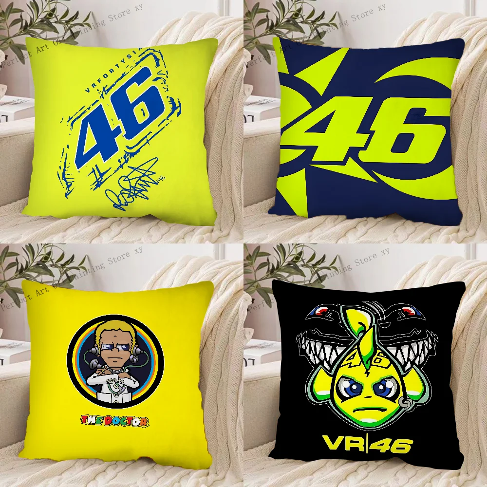 1PC Pillow Case Square Pillow Cushion Cover Bedroom Sofa Room Decoration Casual Rossis Digital VR-46 Pillow Cover