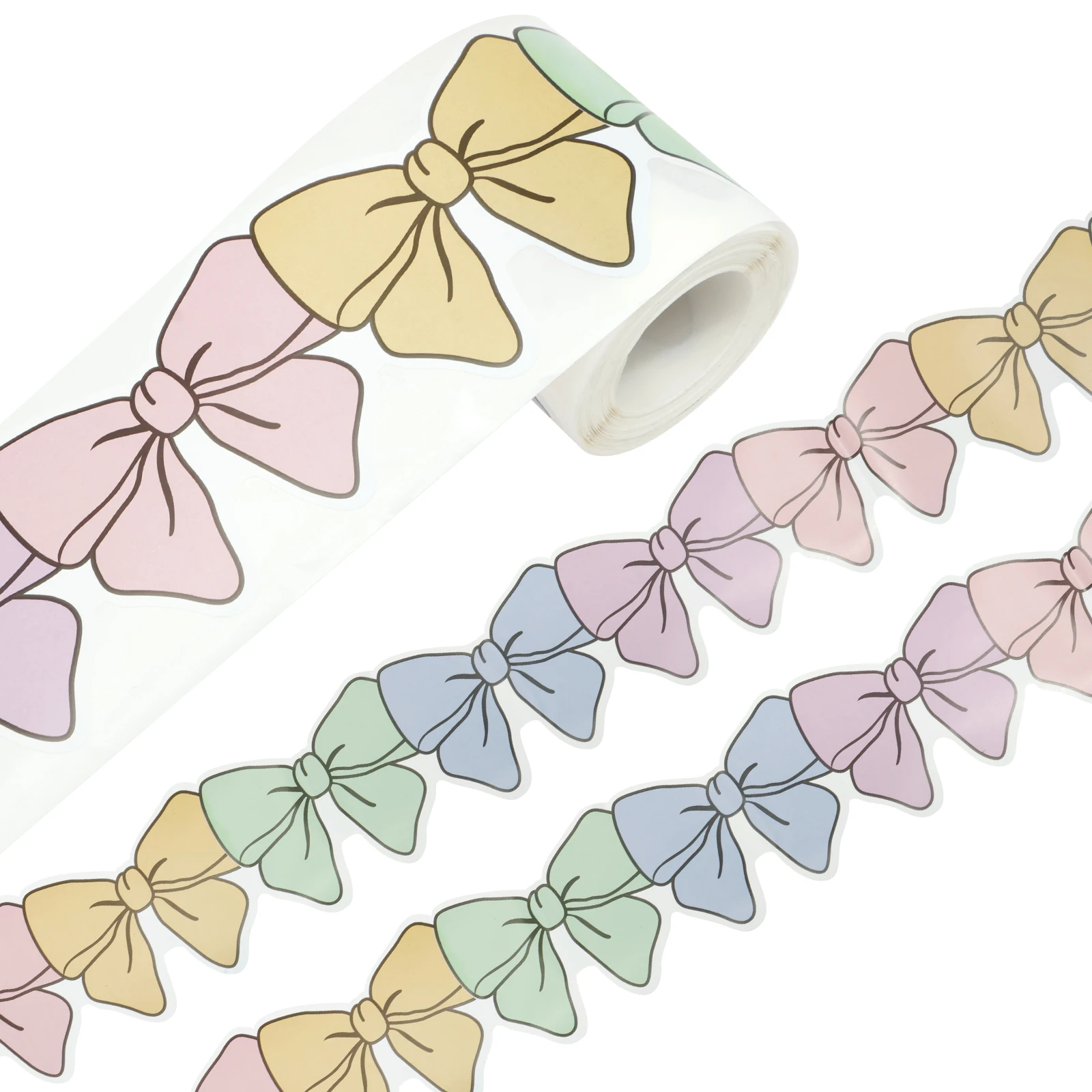 

170/340pcs Bow Bulletin Board Borders For Classroom Office Back to School Pink Bulletin Board Border Stickers for Blackboard