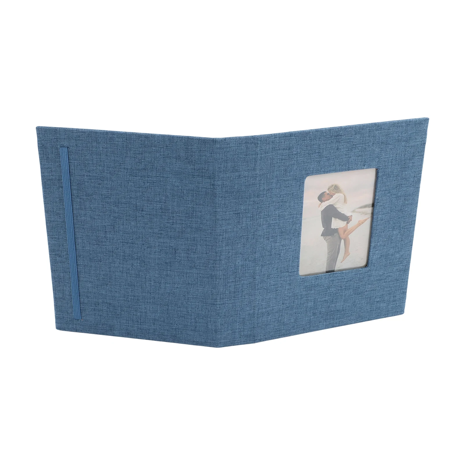 2x3 Inch Linen Photo Album with 42 for Displaying 208 Photos Perfect for Desk or Shelf Storage During Daily Use