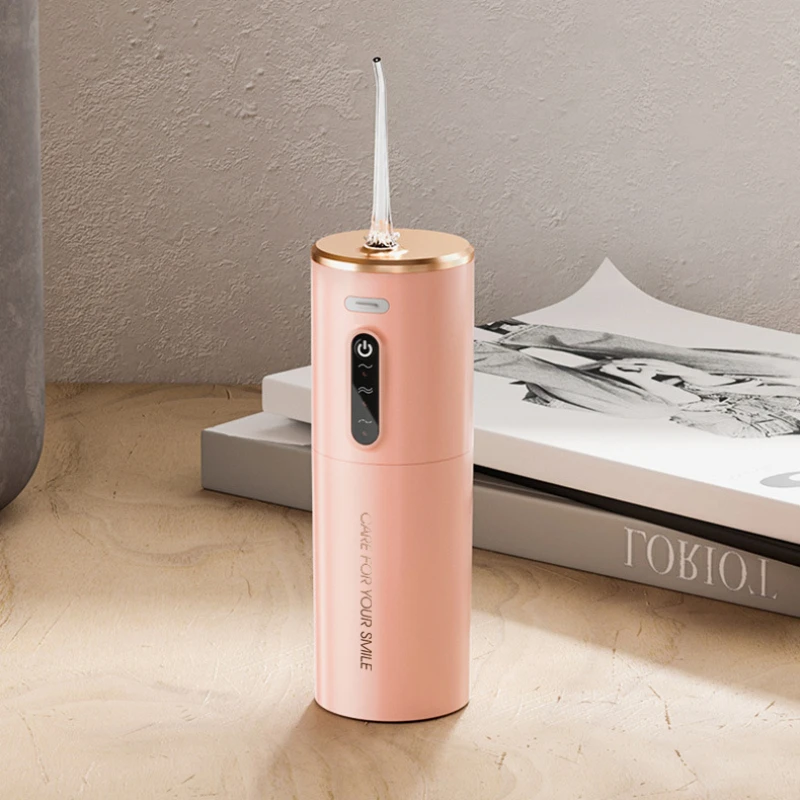 جهاز ري الفم المياه جهاز تنظيف الأسنان بالماء اللاسلكي الصحة الذاكرة الذكية 3 طرق 5 فوهات IPX7 مقاوم للماء خزان المياه 280 مللي